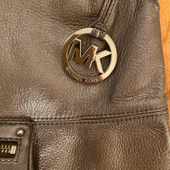 Michael Kors Large Metallic Hobo Shoulder Bag - Picture 3 of 9